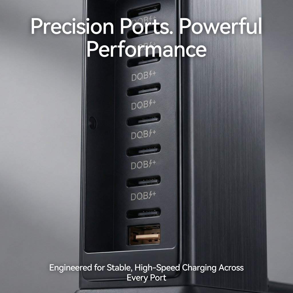 已改🔋 1000𝑊 𝐺𝑎𝑁 10-𝑃𝑜𝑟𝑡 𝐶ℎ𝑎𝑟𝑔𝑖𝑛𝑔 𝑆𝑡𝑎𝑡𝑖𝑜𝑛 – 𝐻𝑖𝑔ℎ-𝑆𝑝𝑒𝑒𝑑 𝑈𝑆𝐵-𝐶 & 𝑈𝑆𝐵-𝐴 𝑃𝑜𝑤𝑒𝑟 𝐻𝑢𝑏