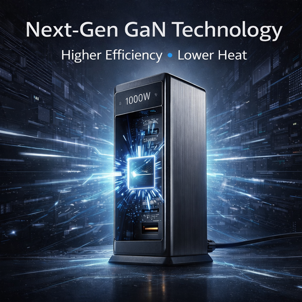 已改🔋 1000𝑊 𝐺𝑎𝑁 10-𝑃𝑜𝑟𝑡 𝐶ℎ𝑎𝑟𝑔𝑖𝑛𝑔 𝑆𝑡𝑎𝑡𝑖𝑜𝑛 – 𝐻𝑖𝑔ℎ-𝑆𝑝𝑒𝑒𝑑 𝑈𝑆𝐵-𝐶 & 𝑈𝑆𝐵-𝐴 𝑃𝑜𝑤𝑒𝑟 𝐻𝑢𝑏